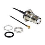 Delock Antennenkabel RP-TNC Buchse zum Einbau zu I-PEX...