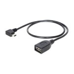 Delock Kabel USB mini Stecker gewinkelt > USB 2.0-A...