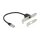 Delock Netzwerk Verlängerungskabel RJ45 Cat.5e 30 cm mit Standard und Low Profile Slotblende