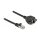 Delock Netzwerk Verlängerungskabel S/FTP RJ45 Stecker zu RJ45 Buchse Cat.6A 25 cm schwarz