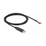 Delock Adapterkabel USB 2.0 Typ-A zu seriell RS-232 mit 9...