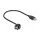 Delock Keystone Modul USB 2.0 A Buchse 110° > USB 2.0 A Buchse mit Kabel schwarz