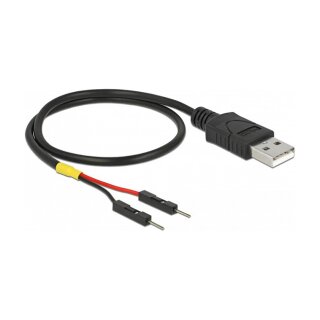 Delock USB Stromkabel Typ-A auf 2 x Pfostenstecker einzeln Strom 30 cm