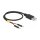 Delock USB Stromkabel Typ-A auf 2 x Pfostenstecker einzeln Strom 30 cm