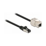 Kabel RJ45 Stecker zu Keystone Modul RJ45 Buchse Cat.6A 1...