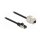 Delock Kabel RJ45 Stecker zu Keystone Modul RJ45 Buchse Cat.6A 1 m schwarz