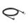 Delock RJ45 Netzwerkkabel Cat.6A S/FTP Slim 90° unten gewinkelt / gerade 2 m schwarz