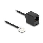 Delock Telefonkabel RJ11 Stecker zu RJ45 Buchse schwarz 5 m