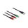 Delock USB Ladekabel 3 in 1 Typ-A zu 2 x Lightning™ / USB Type-C™ 1 m