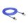 Delock RJ45 Flachband Netzwerkkabel mit Geflechtmantel Cat.6A U/FTP 3 m blau