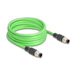 Delock M12 Kabel A-kodiert 8 Pin Stecker zu Stecker PUR...