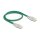 RJ45 Netzwerkkabel Cat.6A Stecker zu Stecker mit gebogener Rastnase U/FTP Slim 0,5 m grün