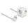 Steckdosenwürfel mit Verlängerungskabel 3-fach mit Kindersicherung und USB PD 3.0 Ladegerät 20 W, 1,5 m Kabel, weiß