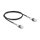 RJ45 Netzwerkkabel mit doppeltem Knickschutz Cat.6A UTP Slim 1 m schwarz