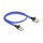 RJ45 Netzwerkkabel mit Geflechtmantel Cat.6A U/FTP Slim 0,5 m blau