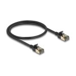 RJ45 Netzwerkkabel Cat.8.1 F/FTP Slim Pro 0,5 m schwarz