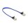 RJ45 Flachband Netzwerkkabel mit Geflechtmantel Cat.6A U/FTP 0,3 m blau
