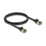 RJ45 Netzwerkkabel Cat.8.1 F/FTP Slim Pro 1 m schwarz