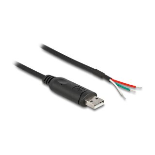 Adapterkabel USB 2.0 Typ-A zu seriell RS-485 3 x offene Kabelenden 0,5 m