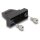 Delock Gehäuse für D-Sub 9 Pin Stecker / Buchse Kunststoffgehäuse für Flachbandkabel