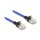 RJ45 Netzwerkkabel mit Geflechtmantel Cat.6A U/FTP Slim 2 m blau