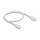 RJ45 Netzwerkkabel Cat.6A Stecker zu Stecker mit robuster Rastnase Industrietauglich U/UTP Slim 0,5 m weiß