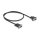 Delock Seriell Kabel RS-232 D-Sub9 Buchse zu D-Sub9 Buchse Stromanschluss an Pin 9 0,5 m