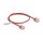 Delock RJ45 Netzwerkkabel Cat.6 UTP Ultra Slim 0,5 m rot mit kurzen Steckern