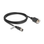 Delock M12 Kabel X-kodiert 8 Pin Buchse zu RJ45 Buchse...