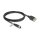 Delock M12 Kabel X-kodiert 8 Pin Buchse zu RJ45 Buchse zum Einbau Cat.6A S/FTP 2 m schwarz