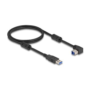 Delock USB 5 Gbps Kabel Typ-A Stecker zu Typ-B Stecker 90° unten gewinkelt 1 m
