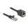 Delock Netzwerk Verlängerungskabel RJ45 Stecker zu RJ45 Buchse Cat.6A S/FTP 0,5 m schwarz