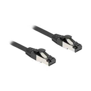 Delock RJ45 Netzwerkkabel Cat.8.1 S/FTP 1 m bis 40 Gbps schwarz
