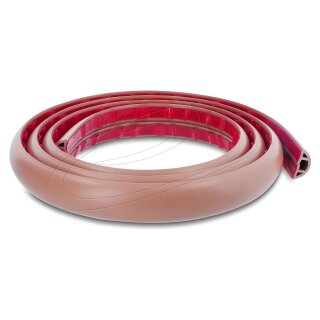 Kabelkanal PVC flexibel 30 x 10 mm - Länge 2 m braun