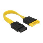 Delock SATA 6 Gb/s Verlängerungskabel 10 cm gelb