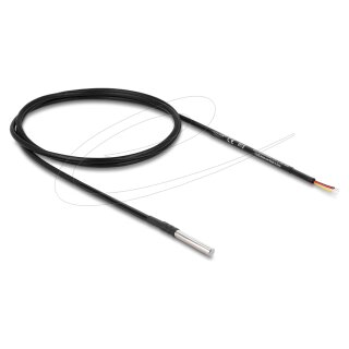 Delock Temperaturfühler-Kabel mit 3 x offene Kabelenden DS18B20 1 m