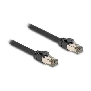 Delock RJ45 Netzwerkkabel Cat.6A U/FTP ultra flexibel mit innerem Metallmantel 3 m schwarz