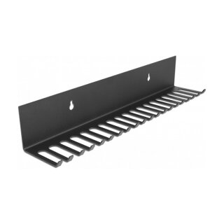 Delock Kabelhalterung 318 x 65 mm zur Wandmontage schwarz