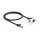 Netzwerk Verlängerungskabel für Easy 45 Modul S/FTP RJ45 Stecker zu RJ45 Buchse Cat.6A 50 cm schwarz / weiß