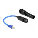 Kabel RJ45 Stecker zu RJ45 Buchse Cat.6 wasserdicht mit...