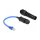 Kabel RJ45 Stecker zu RJ45 Buchse Cat.6 wasserdicht mit Kabelverschraubung und Knickschutztülle