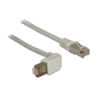 Netzwerkkabel RJ45 Cat.5e SF/UTP oben gewinkelt / gerade 0,5 m