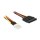 Stromkabel SATA 15 Pin Buchse > 4 Pin Floppy Stecker 60 cm