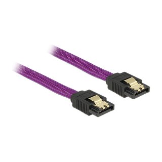 Delock SATA 6 Gb/s Kabel 30 cm violett