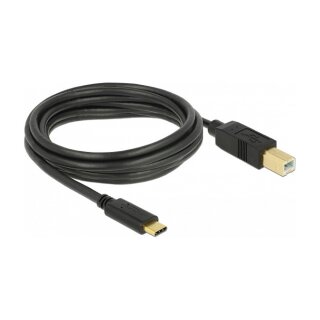 USB 2.0 Kabel Type-C zu Typ-B 3 m