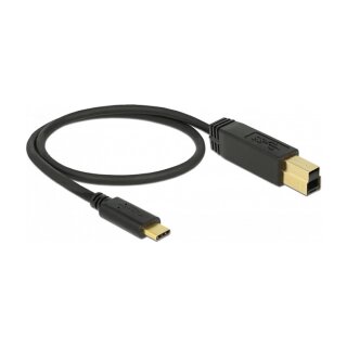 Delock USB 10 Gbps Kabel USB Type-C™ zu Typ-B 0,5 m