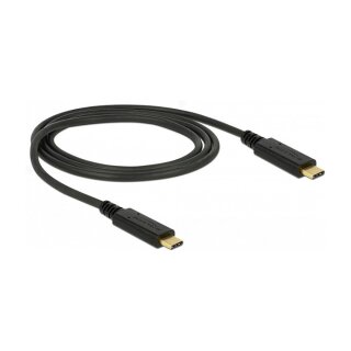 Delock USB 10 Gbps Kabel USB Type-C™ zu USB Type-C™ 1 m PD 5 A E-Marker