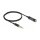 Delock Audio Verlängerungskabel Klinke 3,5 mm 4 Pin Stecker zu Buchse Ultra Slim 0,5 m schwarz
