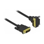 Delock DVI Kabel 24+1 Stecker zu 24+1 Stecker gewinkelt 5 m