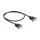 RS-232 Kabel Seriell D-Sub9 Buchse zu Buchse Nullmodem mit schmalem Steckergehäuse 0,5 m